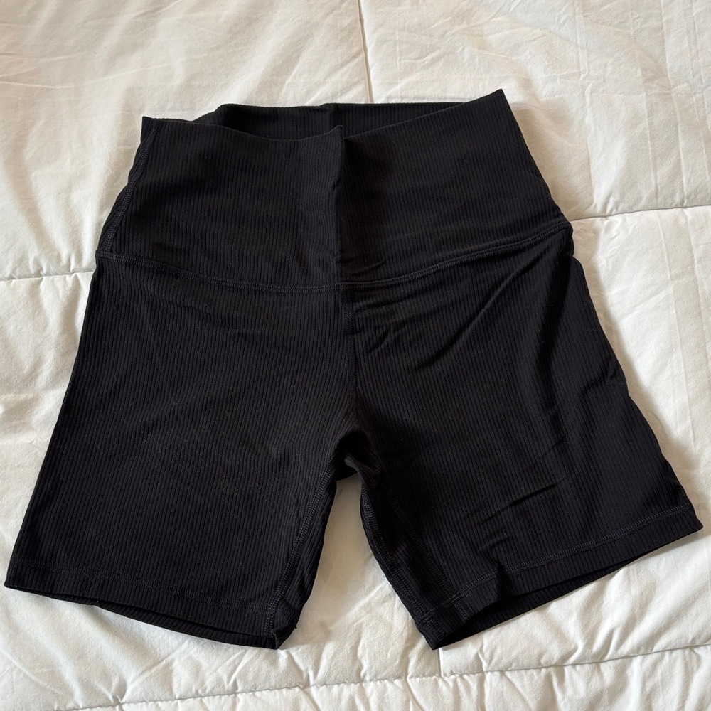 Lululemon Align Ribbed 6-inch Shorts - Black